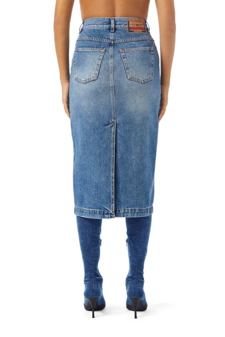 Diesel Der-ronny Bleistiftrock Mittelblau