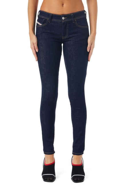 Diesel 2018 Slandy-low Z9c18 Super Skinny Jeans Dunkelblau