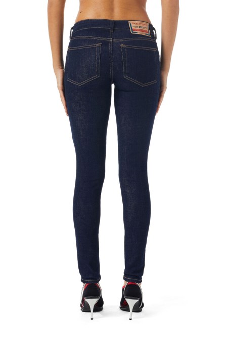 Diesel 2018 Slandy-low Z9c18 Super Skinny Jeans Dunkelblau