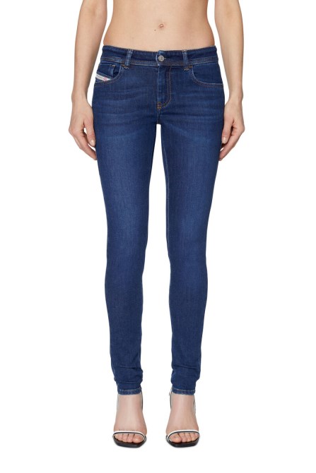 Diesel 2018 Slandy-low 09c19 Super Skinny Jeans Dunkelblau
