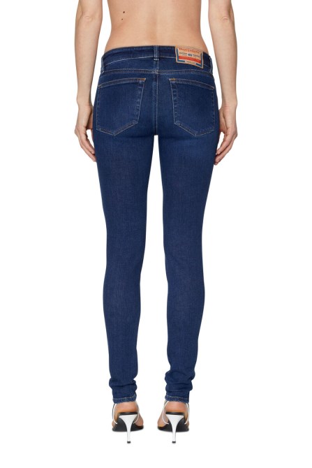 Diesel 2018 Slandy-low 09c19 Super Skinny Jeans Dunkelblau