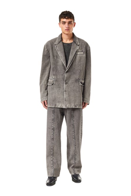 Hellgrauer Diesel D-blaz Einreiher-blazer