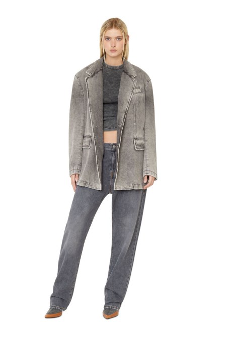 Hellgrauer Diesel D-blaz Einreiher-blazer