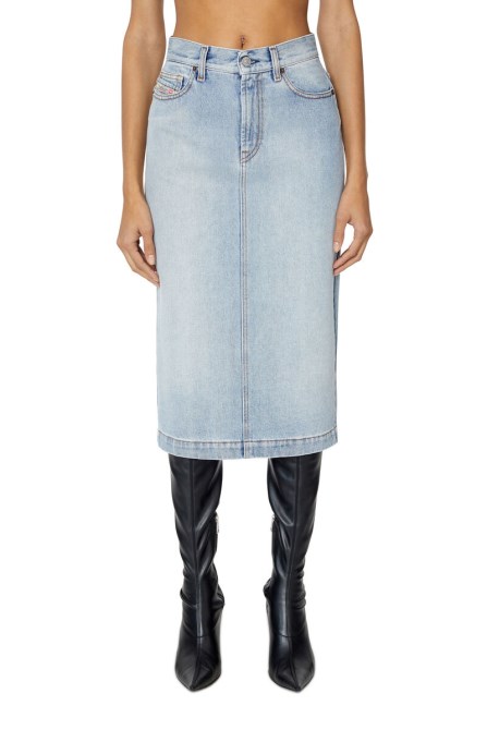 Der-ronny Bleistiftrock Diesel Hellblau