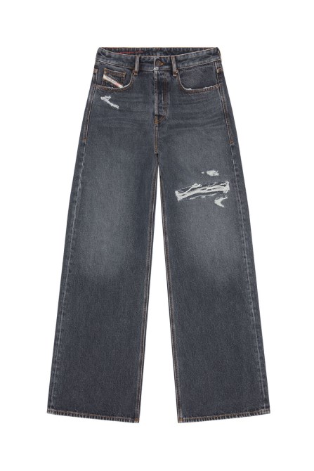 D-rise 007f6 Gerade Jeans Diesel Schwarz/dunkelgrau