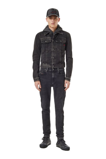 Diesel 1983 09c23 Röhrenjeans Schwarz/dunkelgrau