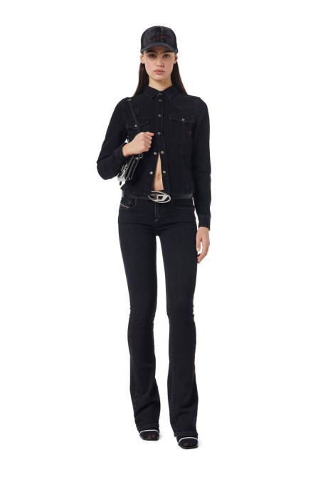 Schwarz/dunkelgrau Diesel Der-rin Westernhemd