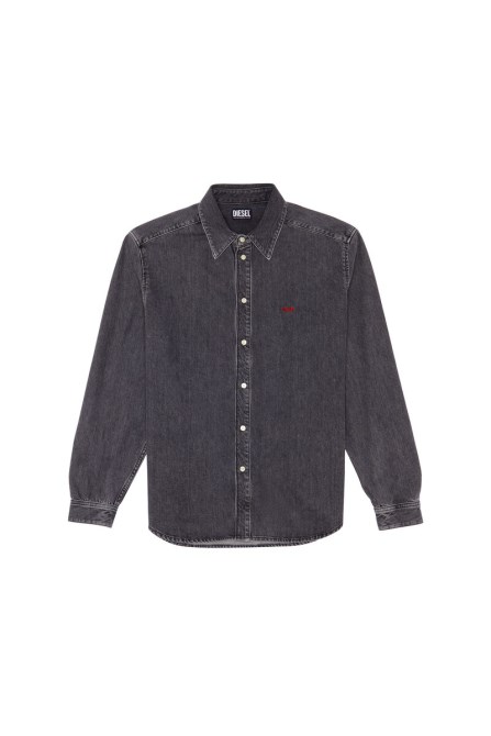 Diesel D-simply Basic Shirt Schwarz/dunkelgrau