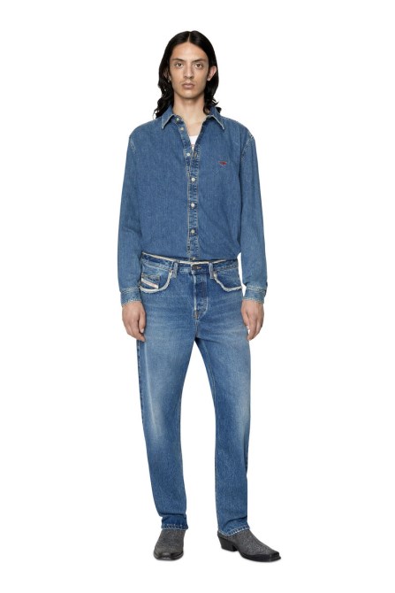 Mittelblau Diesel D-einfach-sp