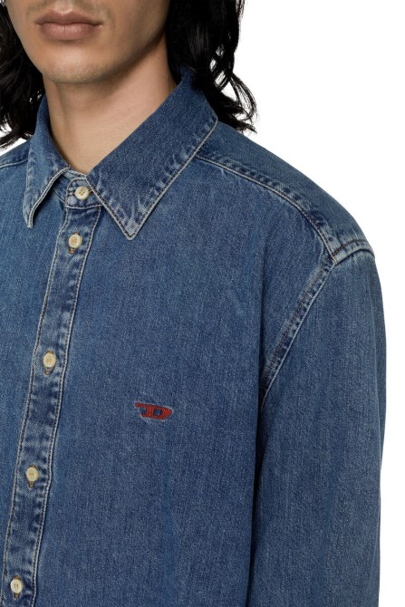 Mittelblau Diesel D-einfach-sp