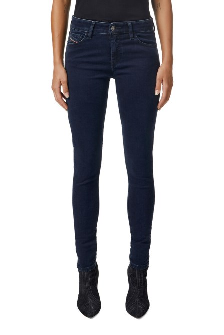 Diesel 2017 Slandy 009pv Superenge Jeans Dunkelblau