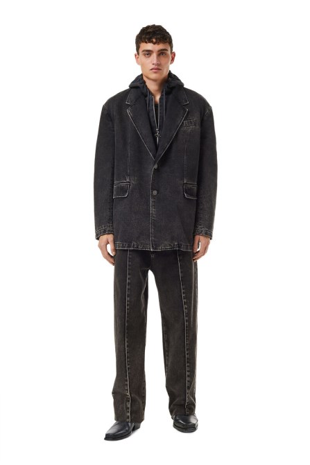 Diesel D-chino-work 09b87 Gerade Jeans Schwarz/dunkelgrau