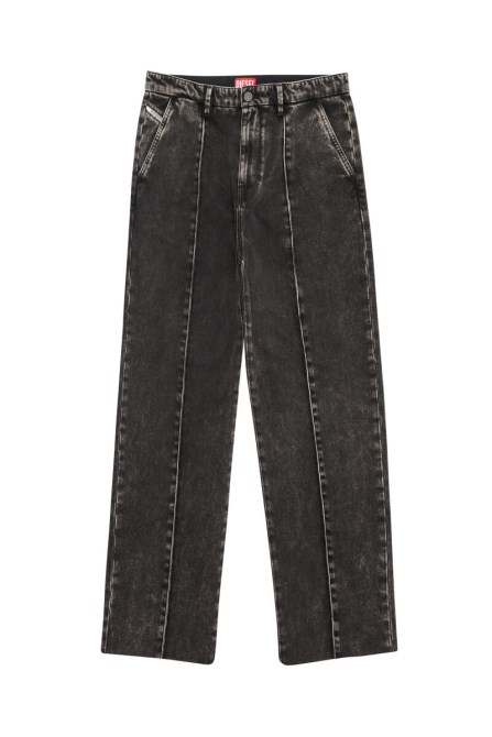 D-chino-work 09b87 Gerade Jeans Diesel Schwarz/dunkelgrau