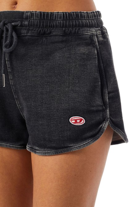 Diesel D-sunny Track Denim Laufshorts Schwarz/dunkelgrau