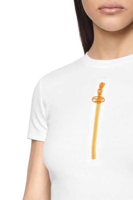 Diesel T-vazy Weiß/gelb