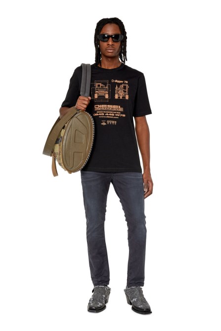 Krooley Joggjeans 068cq Tapered Diesel Schwarz/dunkelgrau