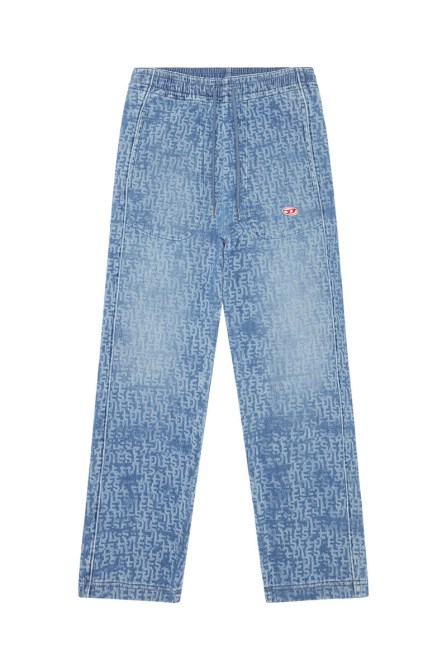 Diesel D-martians Track Denim 09e27 Gerade Hellblau