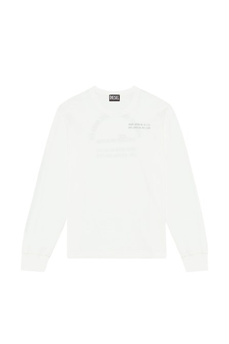 Weißer T-jubind-ls-slits-diesel