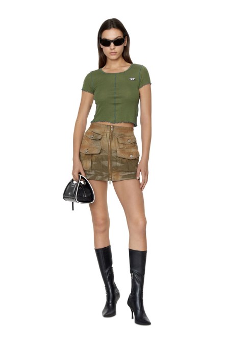 T-ribyelle Dieselolivgrün