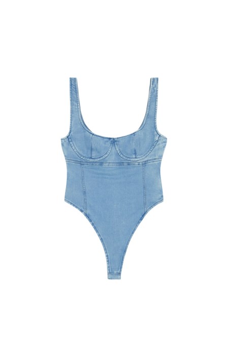 D-gelert Track Denim Bodysuit Diesel Hellblau