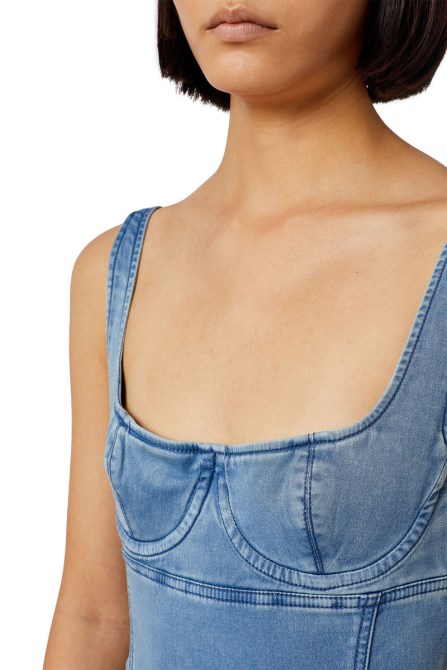 D-gelert Track Denim Bodysuit Diesel Hellblau