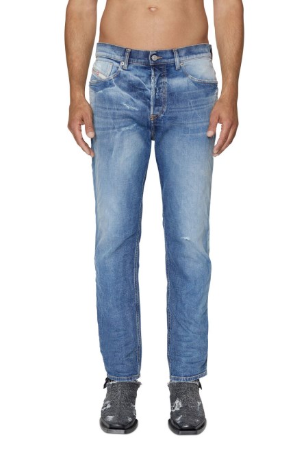 Diesel 2005 D-fining 09e16 Schmal Zulaufende Jeans Mittelblau