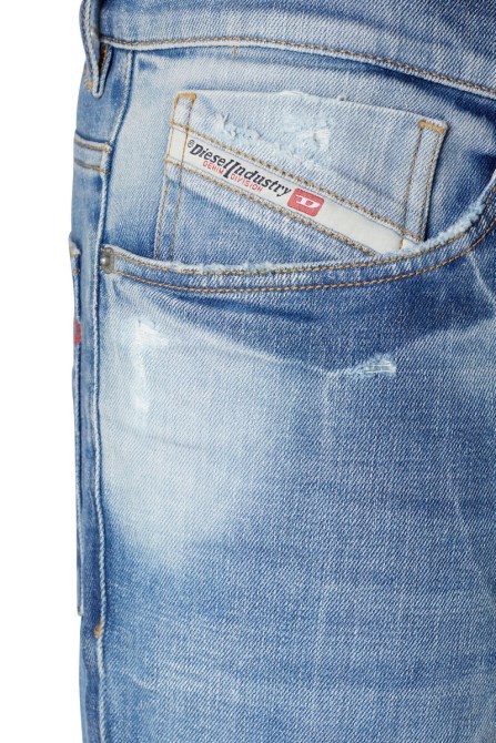Diesel 2005 D-fining 09e16 Schmal Zulaufende Jeans Mittelblau
