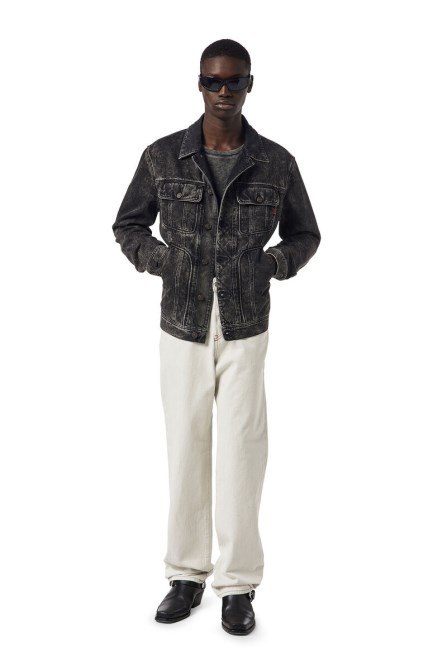 Diesel 1955 09b93 Gerade Jeans Weiß