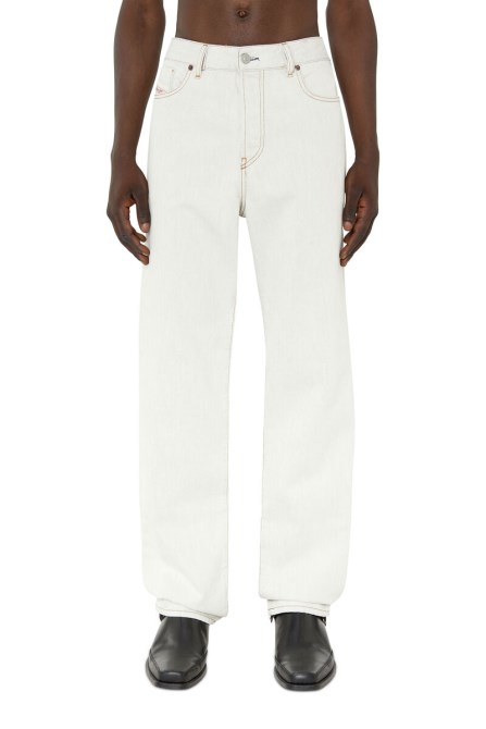 Diesel 1955 09b93 Gerade Jeans Weiß