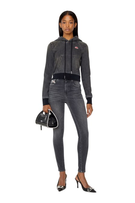 1984 Slandy-high 068cd Super Skinny Jeans Diesel Schwarz/dunkelgrau