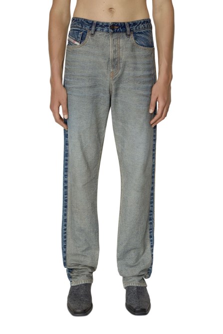 Diesel 1955 007f4 Gerade Jeans Mittelblau