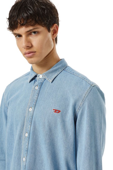 Diesel D-simply Basic Shirt Hellblau