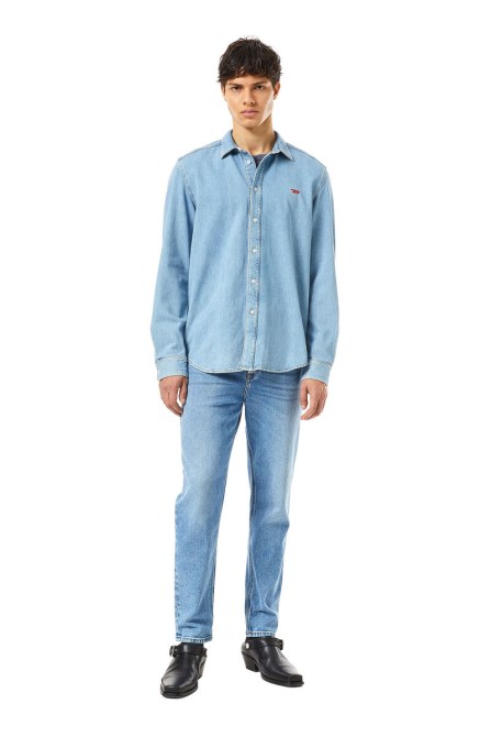 D-simply Basic Shirt Diesel Hellblau