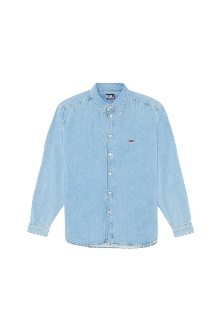 D-simply Basic Shirt Diesel Hellblau
