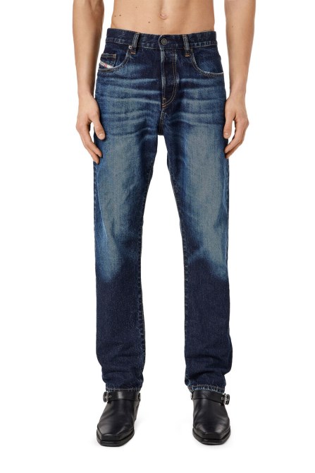 2020 D-viker 09c64 Straight Jeans Diesel Dunkelblau