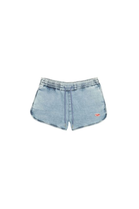 Hellblaue D-sunny Track Denim Laufshorts Diesel