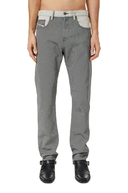 Diesel 2020 D-viker 09d03 Gerade Jeans Grau