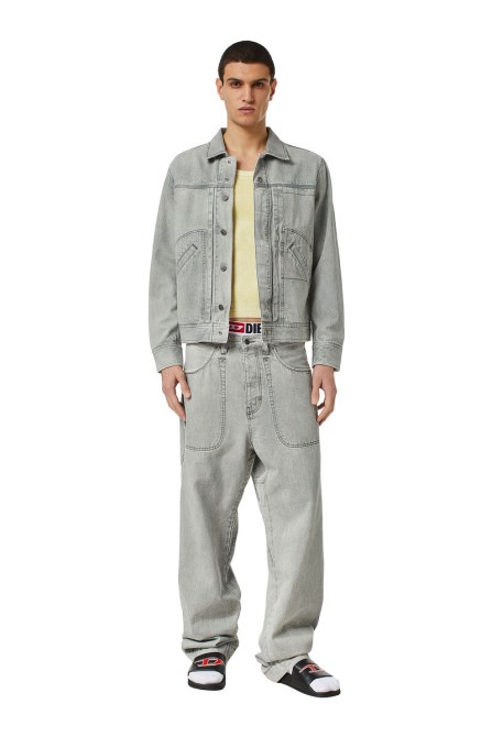 D-fransy 0icvh Gerade Jeans Dieselgrau