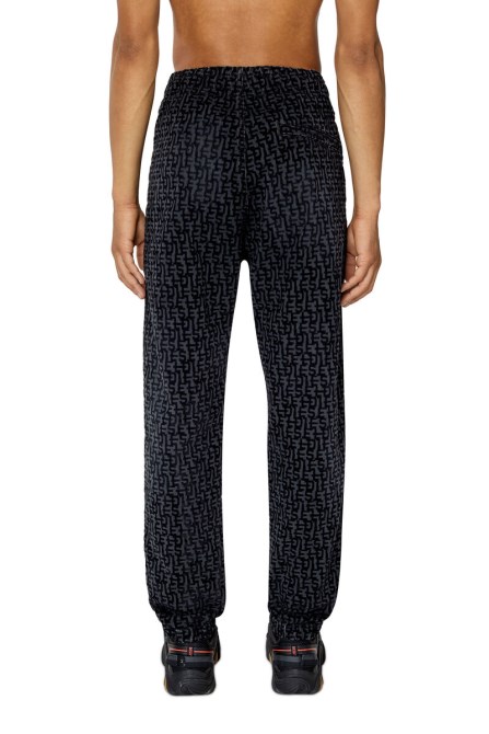 Diesel D-lab Track Denim 068aw Konisch Zulaufend In Schwarz/dunkelgrau