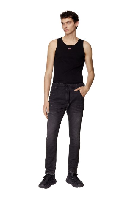 Krooley Joggjeans 09e12 Tapered Diesel Schwarz/dunkelgrau