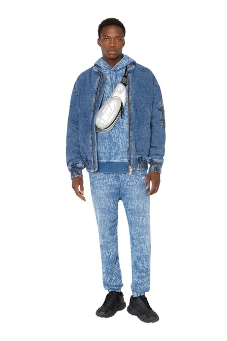 Hellblau D-lab Track Denim 09e27 Konischer Diesel