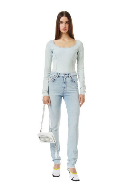 1994 09c07 Straight Jeans Diesel Hellblau