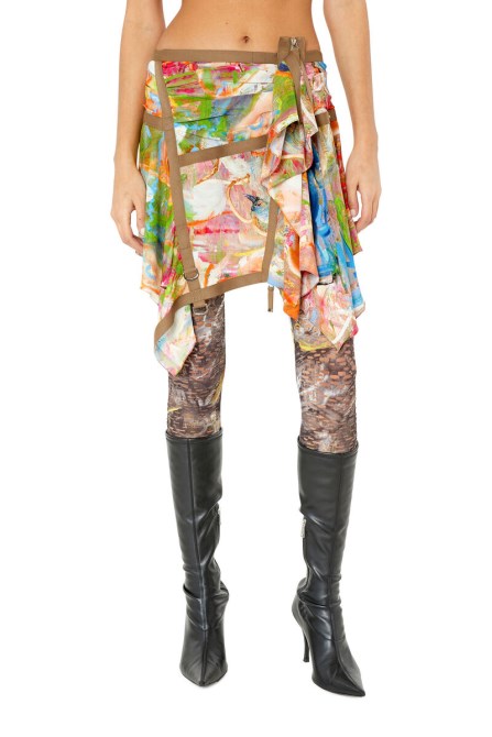 Diesel O-diantha-print Braun/rot