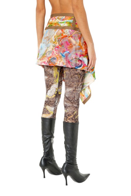 Diesel O-diantha-print Braun/rot