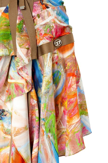 Diesel O-diantha-print Braun/rot