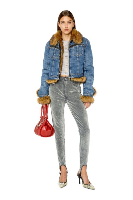 Graue Diesel Slandy Joggjeans 068cf Super Skinny