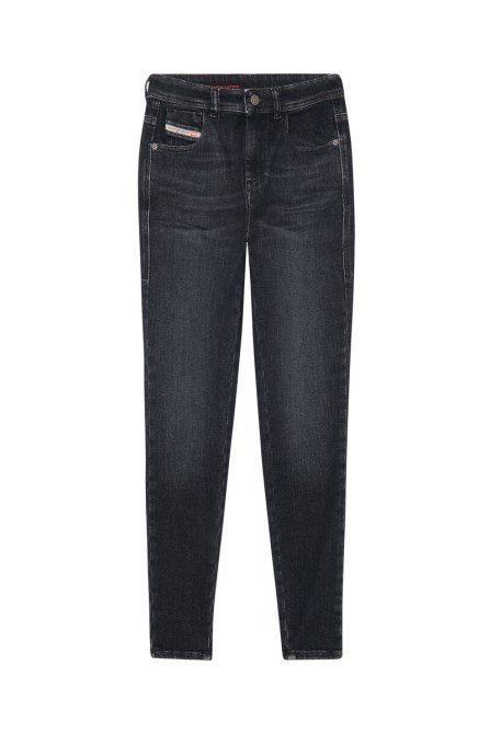 Diesel 1984 Slandy-high 09d96 Super Skinny Jeans Schwarz/dunkelgrau
