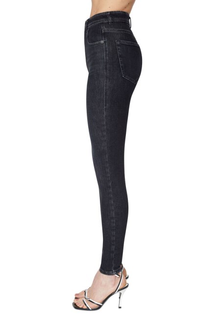 Diesel 1984 Slandy-high 09d96 Super Skinny Jeans Schwarz/dunkelgrau