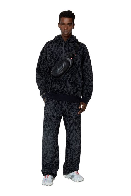 Diesel Schwarz/dunkelgrau Fashion D-martians Track Denim 068aw Gerade