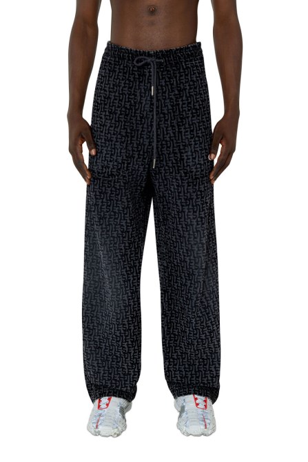 Diesel Schwarz/dunkelgrau Fashion D-martians Track Denim 068aw Gerade